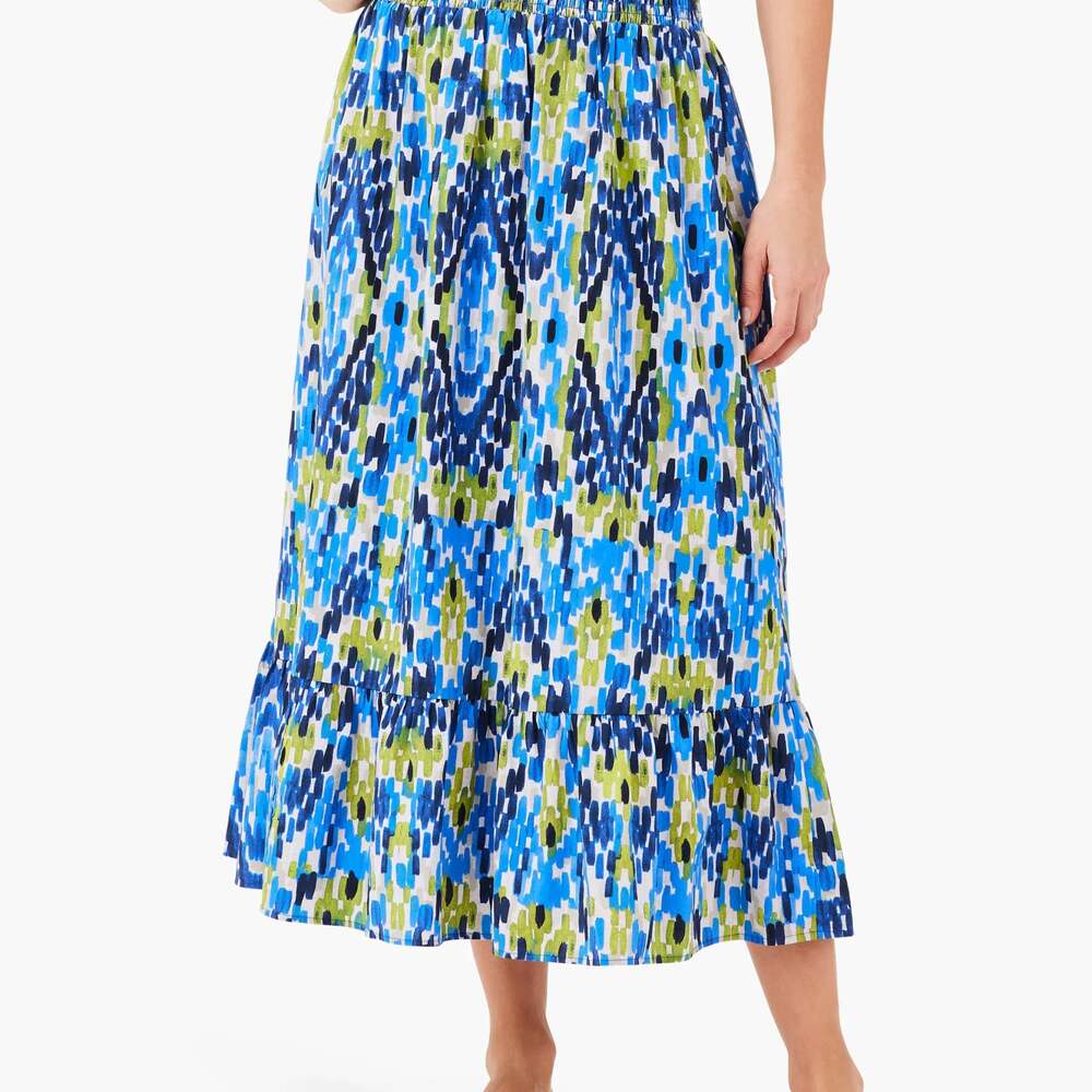 NIC+ZOE Diamond Dash A-Line Midi Skirt